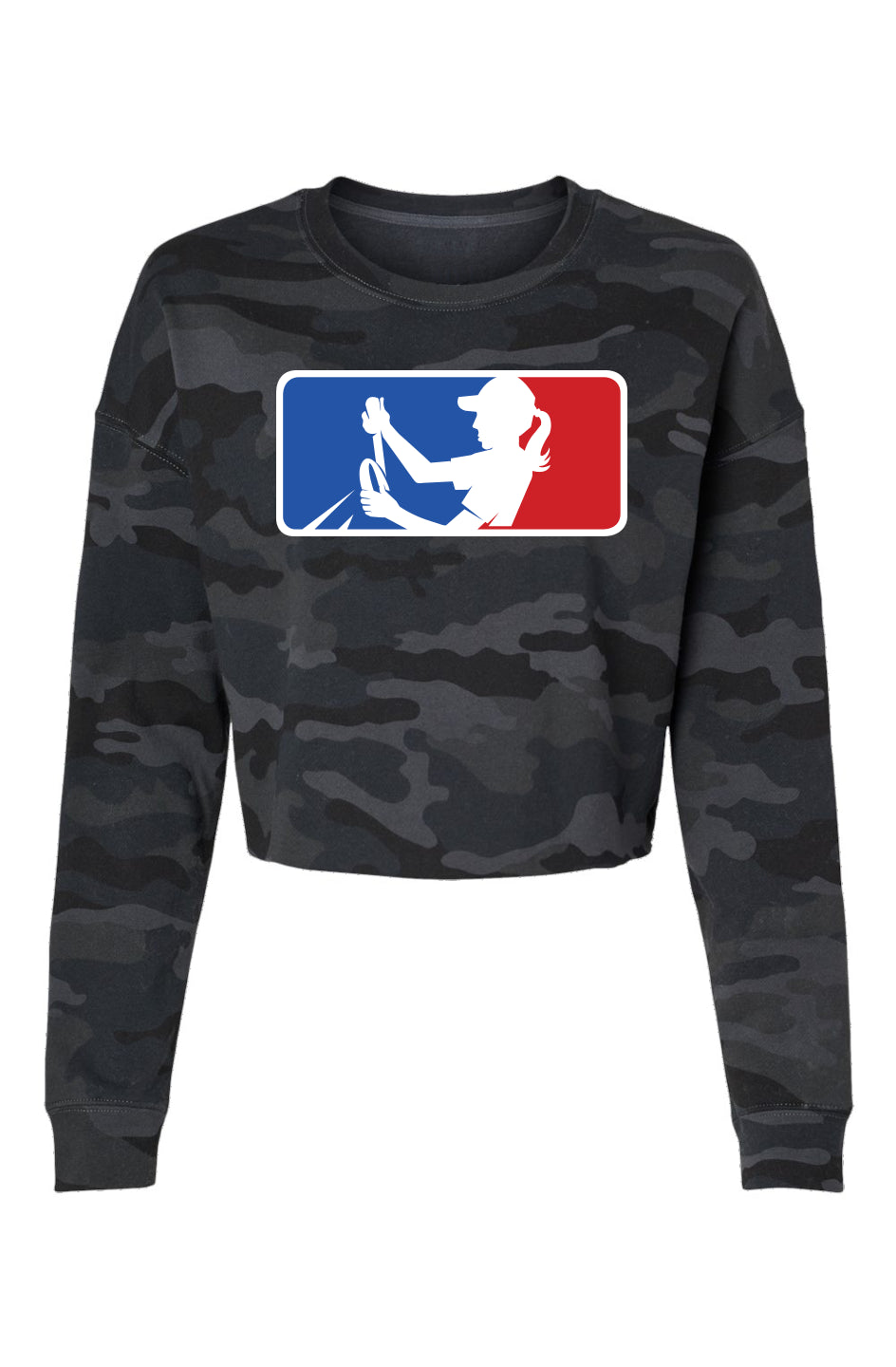 Lightweight Camo Cropped Crew