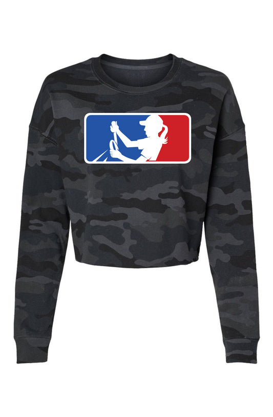 Lightweight Camo Cropped Crew